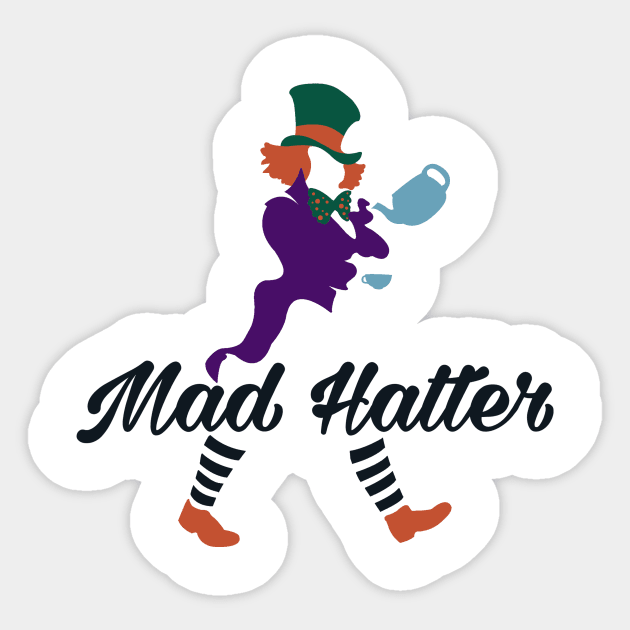 Mad Hatter Sticker by Raffiti